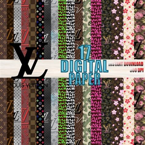 louis vuitton flower wrapping paper|louis vuitton digital paper.